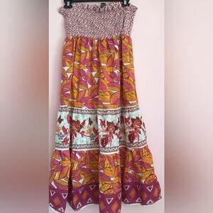 Speed control strapless pull on dress size large